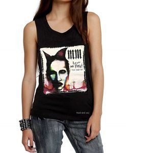 Marilyn Manson Lest We Forget metal rock Official Tank Top XL NWT